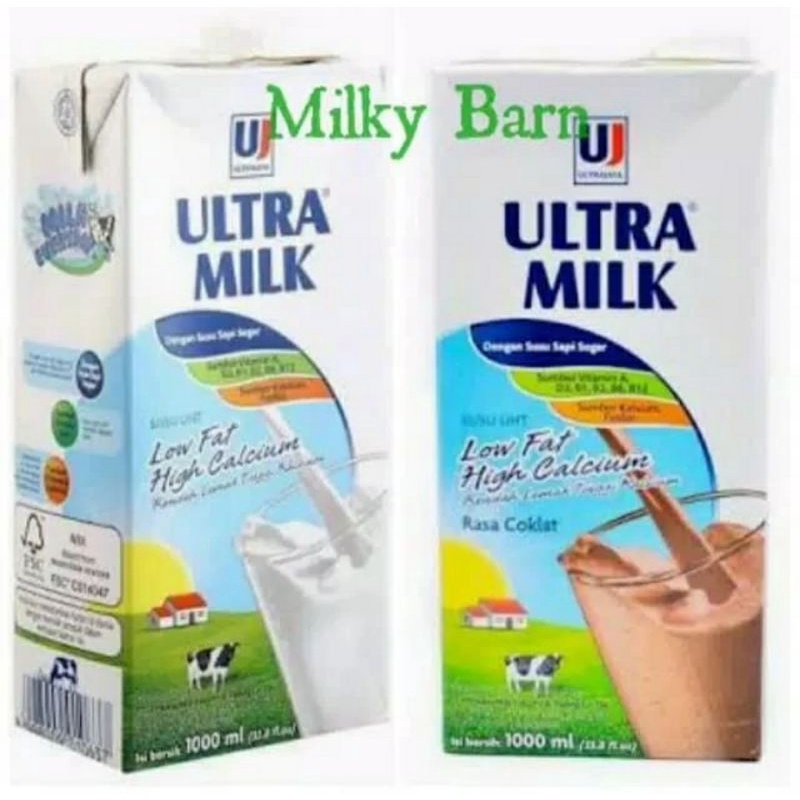 

Susu Ultra Low Fat 1 Liter Satuan / Susu UHT Ultra Low Fat 1000 ml