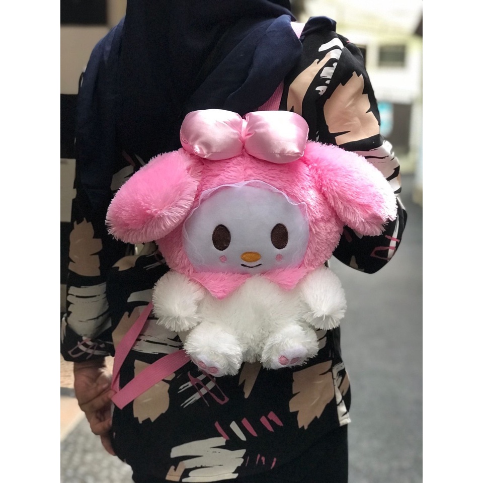 Tas Ransel Anak Cute Kitty Pelangi / Tas Boneka Karakter / Ransel Anak