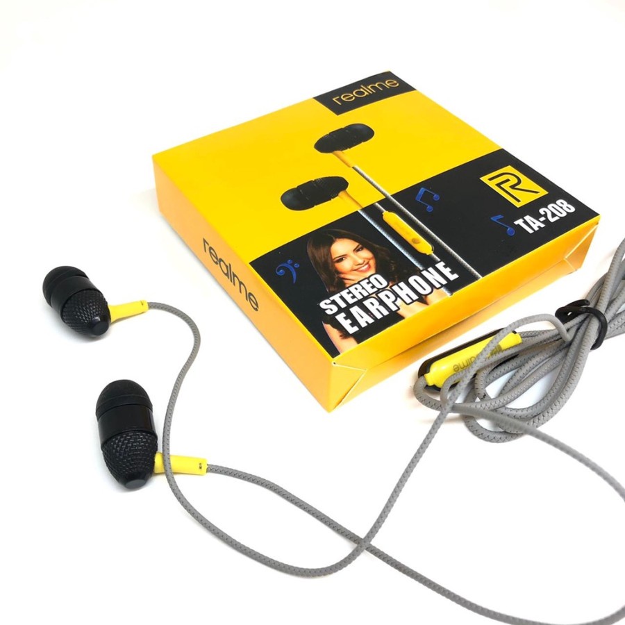 HEADSET HANDSFREE REALME TA SERIES + MIC STEREO EARPHONE TA206 TA208 TA218 TA220