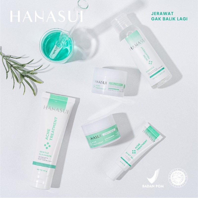 (BISA COD) HANASUI ACNE TREATMENT SERIES PACKAGE