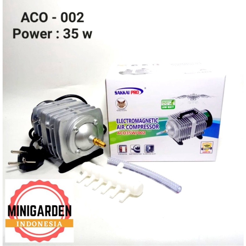 SAKKAI PRO ACO-002 35W ELECTROMAGNETIC AIR COMPRESSOR PUMP AERATOR