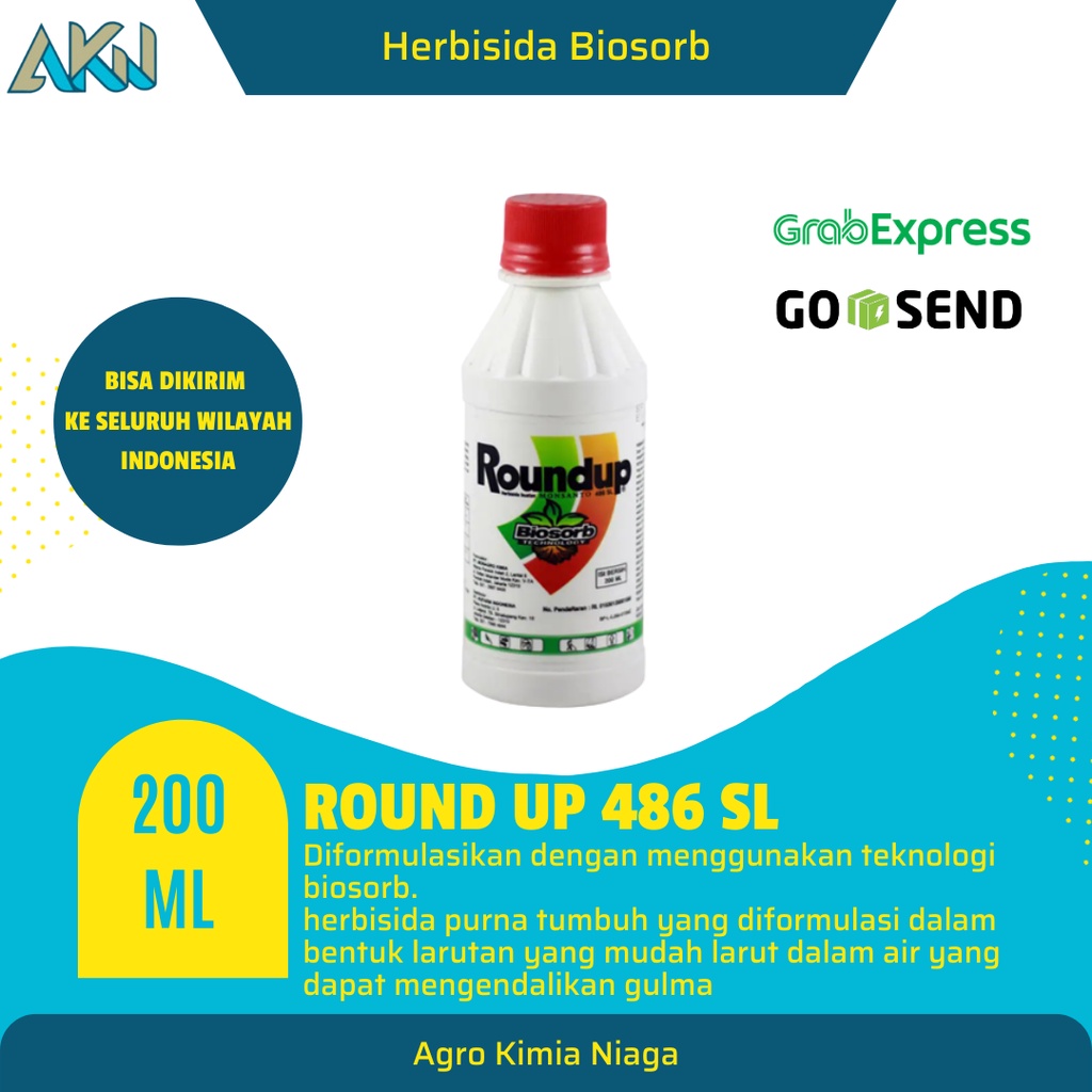 RoundUp 200ml - Obat Pembasmi Rumput Round Up