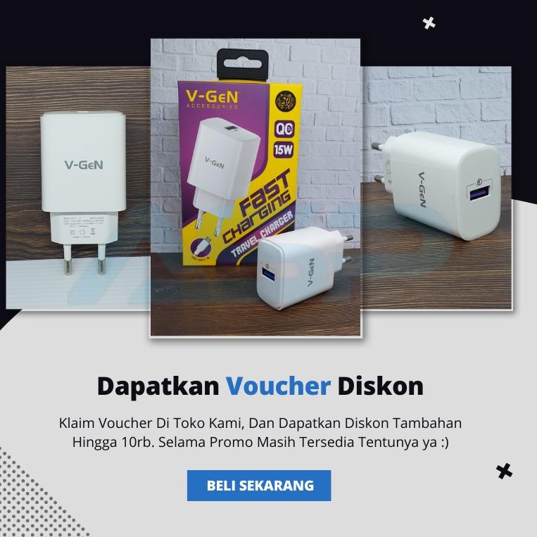 Charger Vgen 15W Micro USB Fast Charging 3A Original Cas Casan HP Samsung Xiaomi Oppo Vivo 15 Watt V