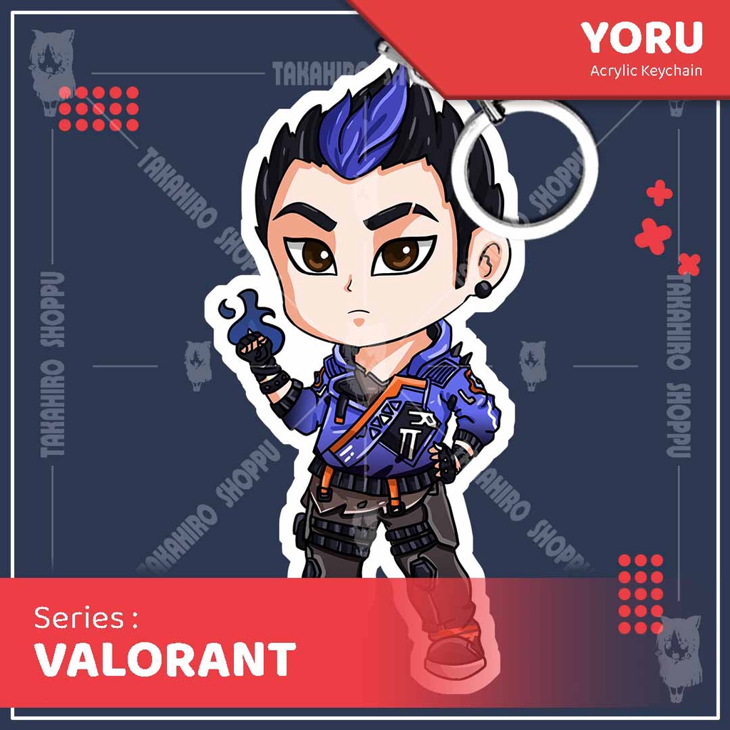 Gantungan Kunci / Keychain Akrilik Valorant YORU