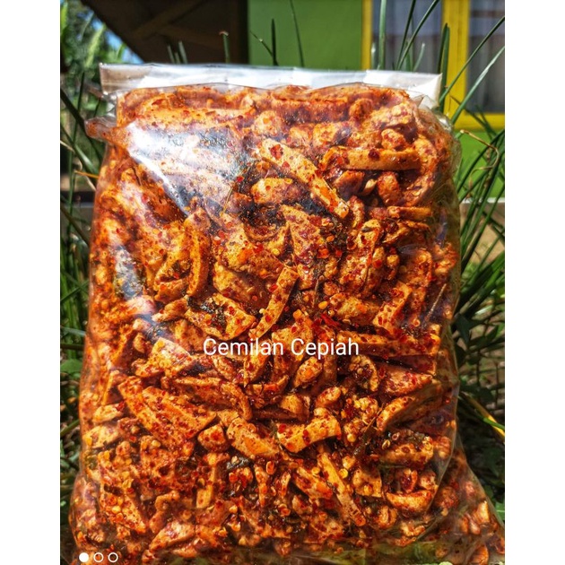 

Promo Basreng daun jeruk viral 1kg basreng pedas daun jeruk Cemilan murah