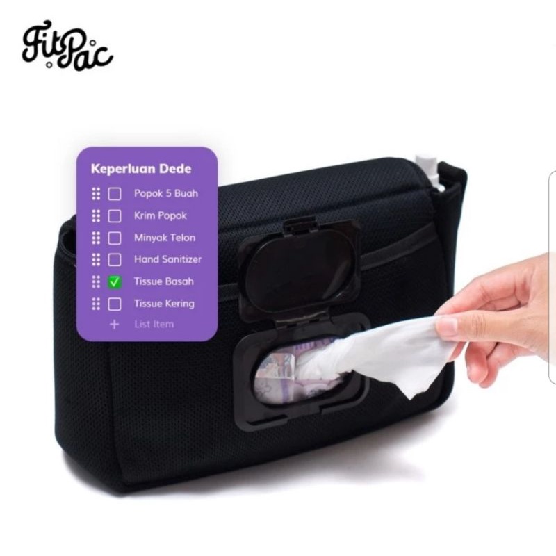 Fitpac Diaper Pouch Kecil / Tas Perlengkapan Bayi