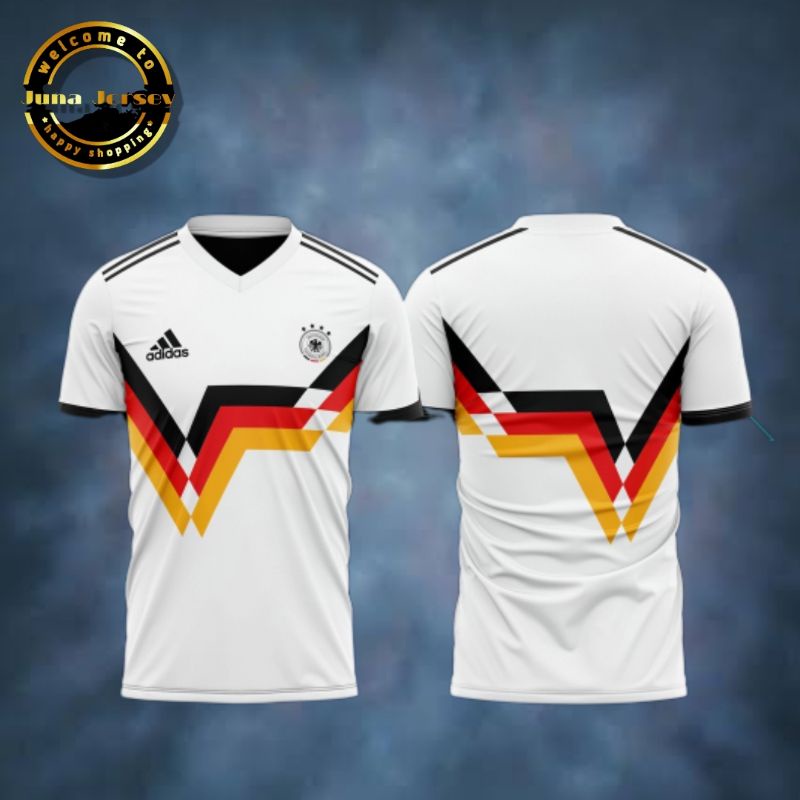 BAJU KAOS JERSEY BOLA TIMNAS JERMAN V4 TERBARU 2022 2023 FREE NAMA / NICKNAME