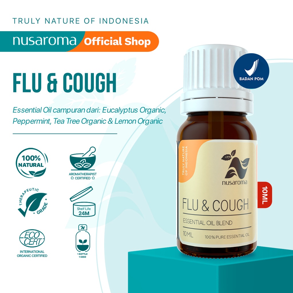 Nusaroma Flu &amp; Cough Essential Oil 10 ml