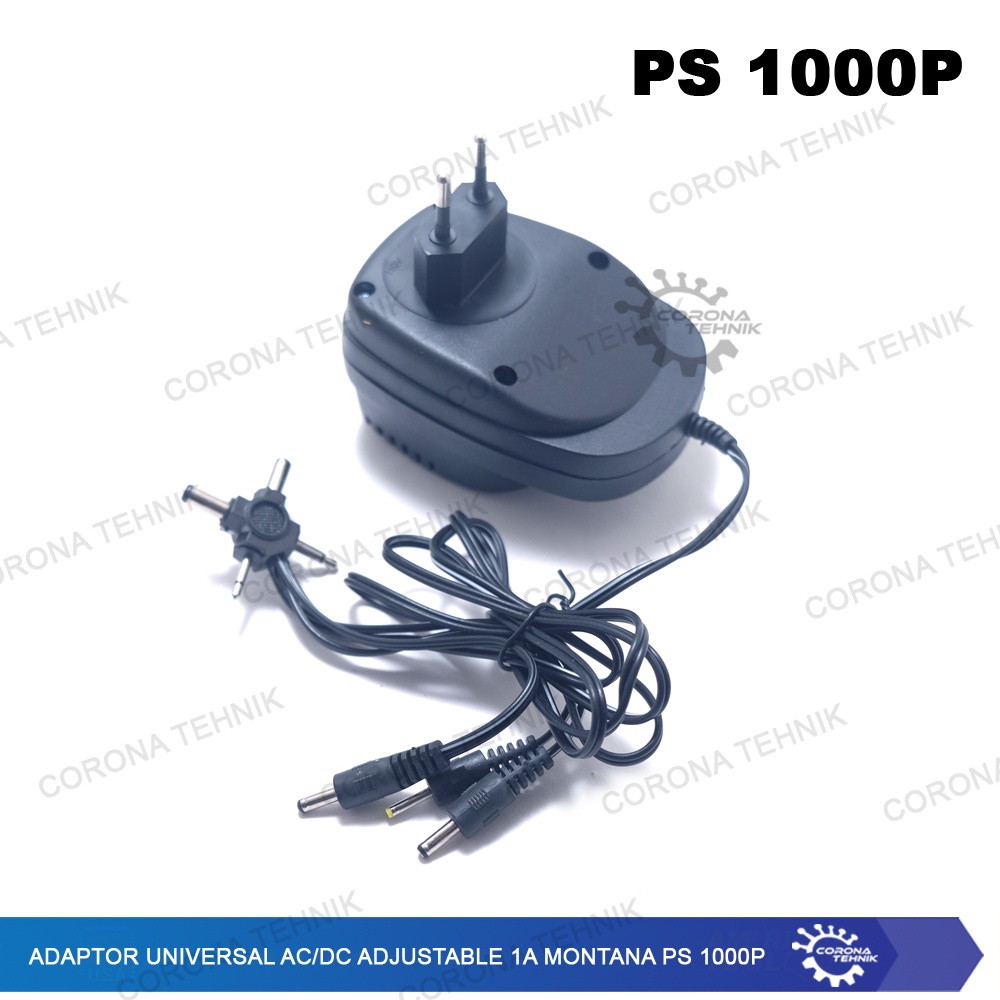 Adaptor Universal AC/DC Adjustable 1 A Montana PS 1000P