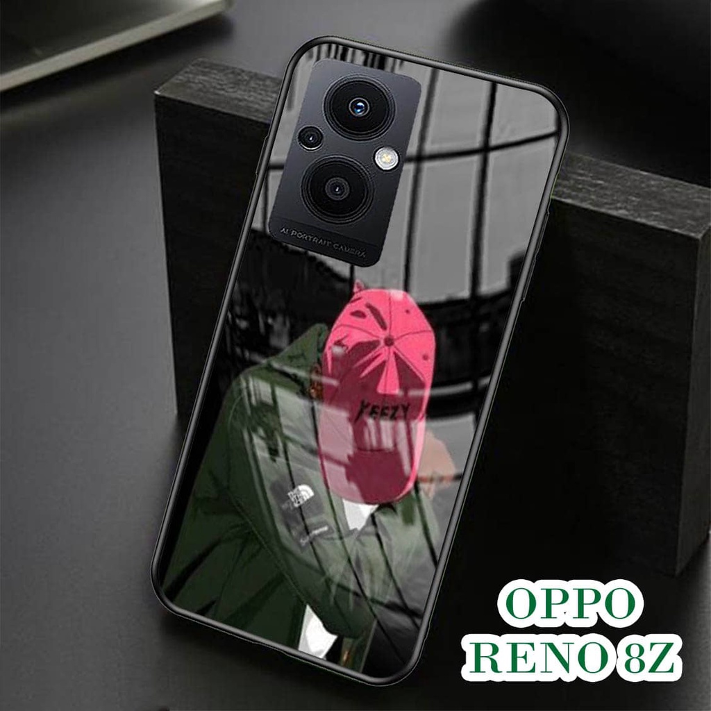 Softcase Glass Kaca OPPO RENO 8Z - Casing HP OPPO RENO 8Z [ S12 ].