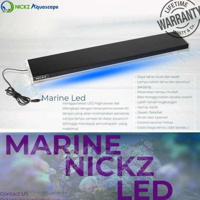 Lampu Aquarium Marine / LED custom aquarium laut 60 cm high light