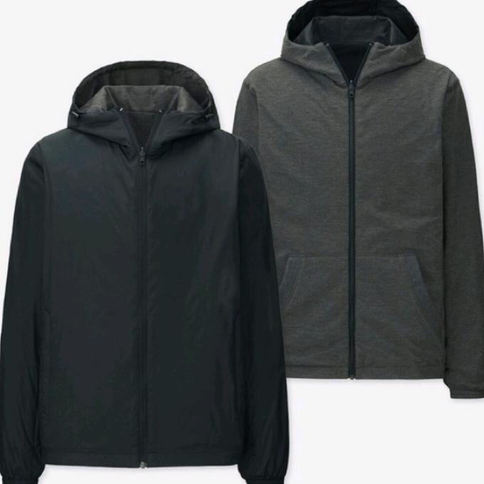 jaket parka reversible cantik keren Uniqlo original branded