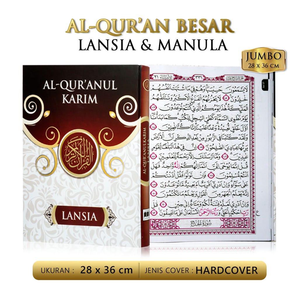 Alqur'an Super JUmbo Alqur'anul Karim Lansia