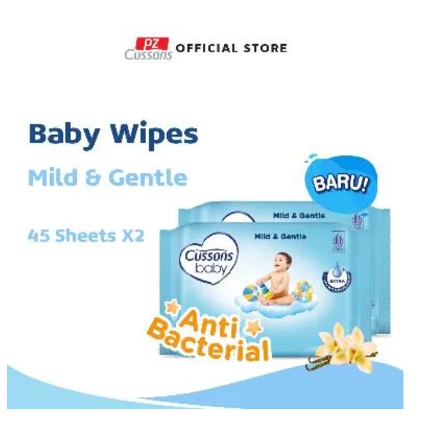 Willsen Cussons Baby Wipes Tisu Basah 45s - Buy 1 Get 1