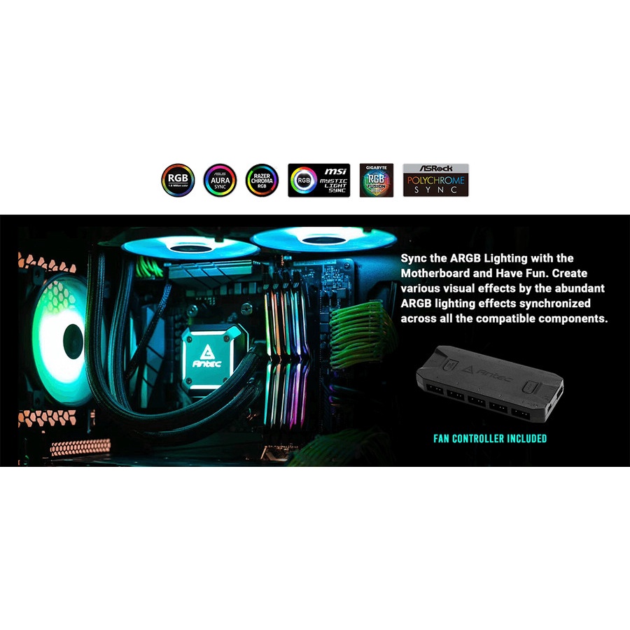Antec Neptune 120 ARGB - 120mm AIO ARGB LIQUID CPU COOLER