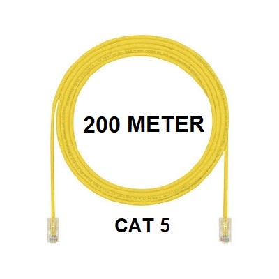 Inotrix 200M-UC5 Pathcord Kabel LAN 200M Internet RJ45 200Meter Cat 5 Cat5 Cat 5e Cat5e