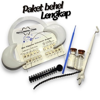 Image of 1 Paket Lengkap Behel Gigi Pemasangan Sendiri + Alat Pasang dan Pengganjal mulut