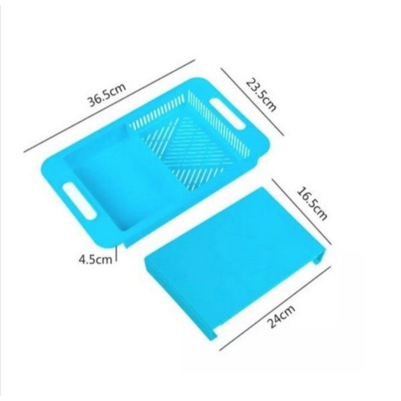 Bundara.id Pr-625 Talenan multifungsi talenan keranjang westafel chopping board 2in1 import