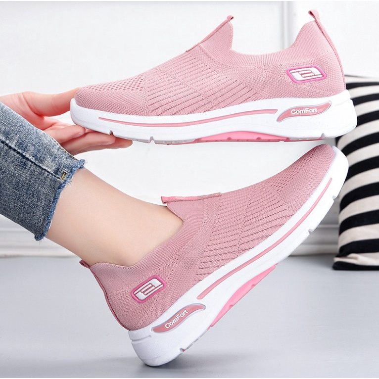 Sepatu Sneakers Wanita Fashion Lari Korea Melar Sport Casual SP060