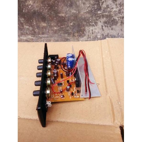 "TK.18Oc22ᴺ" Kit Amplifier speaker aktif tip 3055 2955 Mono Filter Subwoofer Mic 1 Chanel