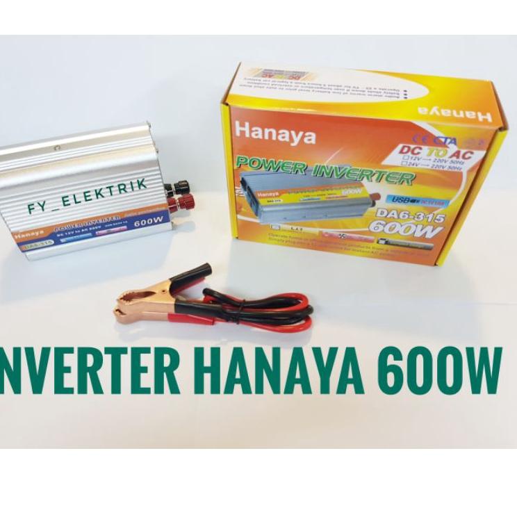 Menarik Inverter 600Watt DC TO AC Power Inverter 600W Hanaya USB