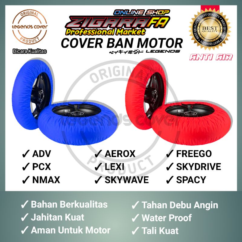 Sarung Ban Motor Matic Ring 14 Sarung Ban Motor Matic Ring 13 Cover Ban Motor Metic Sarung Ban Pcx Sarung Ban Aerox Sarung Ban Nmax Pembungkus Ban Motor - COD Terlaris