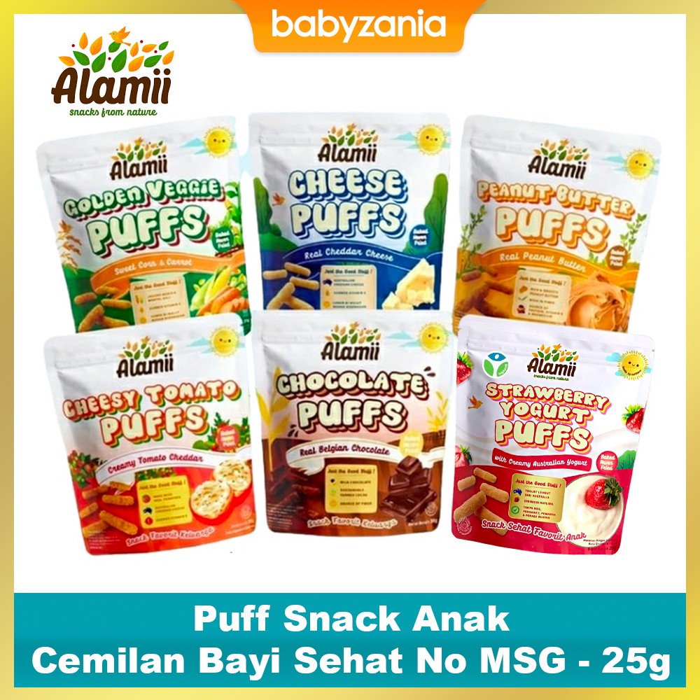 Alamii Puff Snack Anak Cemilan Bayi Sehat No MSG