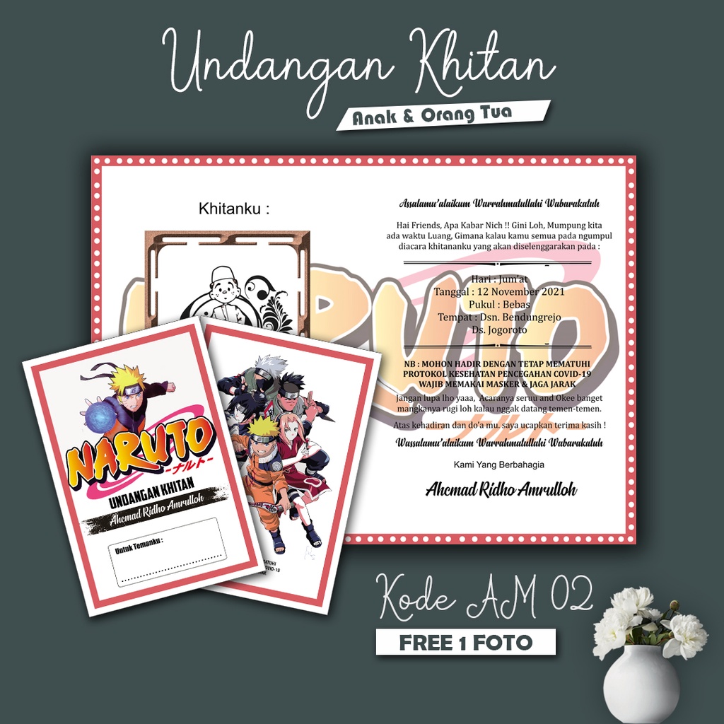 Undangan Khitan, Undangan Khitanan, Tasyakuran Khitan, Walimatul Khitan