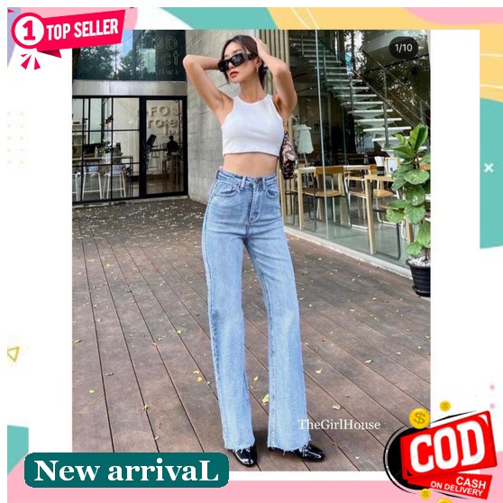 Celana Jeans Wanita Terbaru 2022 / Celana Highwaist Jeans Wanita / Celana Jeans Wanita Remaja Kekini