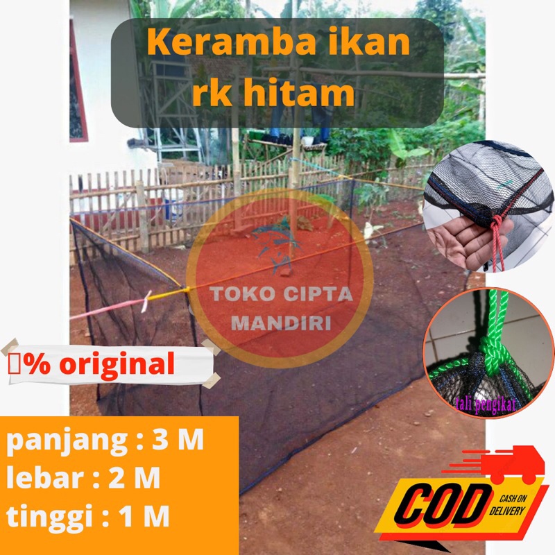 keramba ikan hapa ikan rk hitam 3x2x1