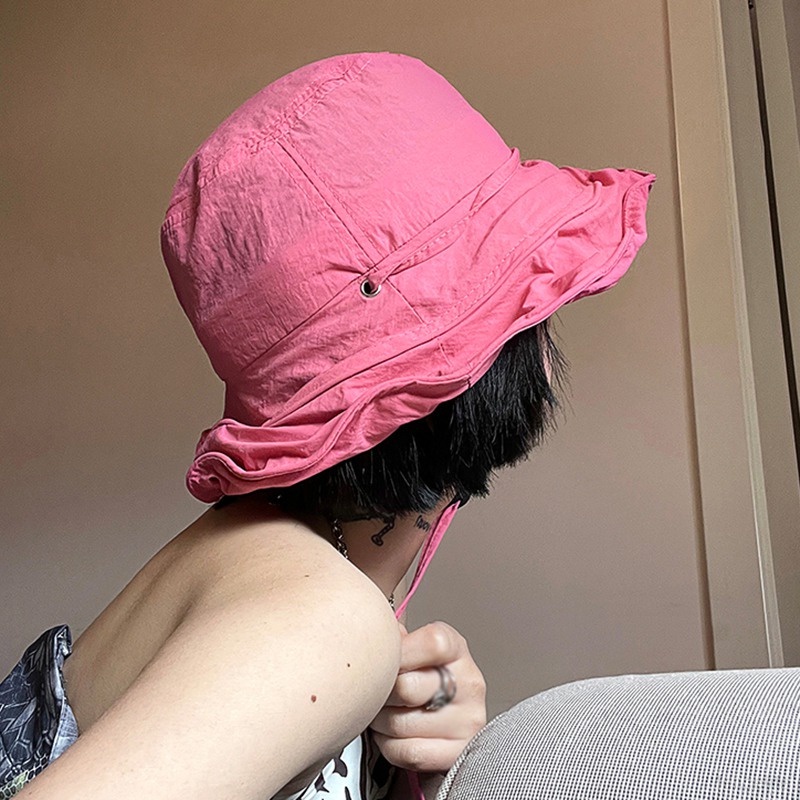 Topi Sun Visor Wanita Bahan Tipis Breathable Untuk Wajah Kecil