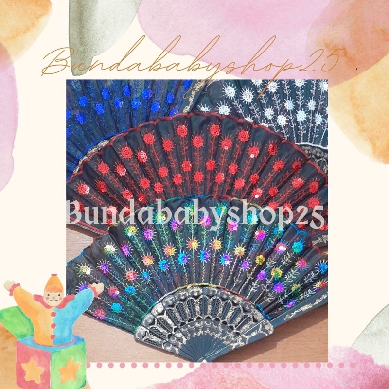 Kipas lipat,Kipas tangan lipat,Kipas persia jumbo,Kipas menari persia #Bundababyshop25