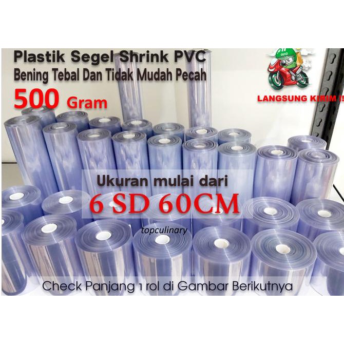 

plastik shrink / plastik segel 500gr bening tidak mudah sobek