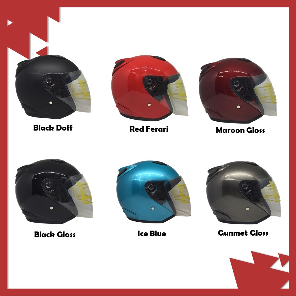 Helm Centro PP Half Face Murah