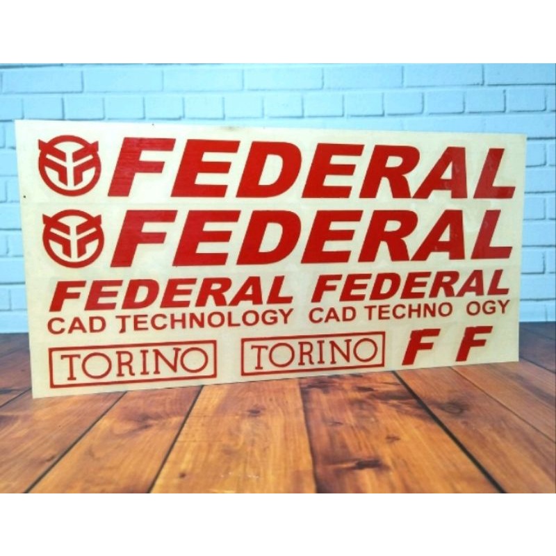 Stiker Sticker Sepeda Federal Torino