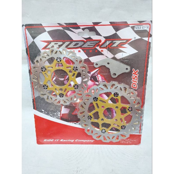 Tromol Satria Fu Depan Belakang set + piringan + Breket