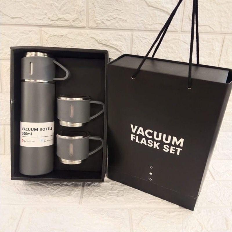 TERMOS SULTAN VACUM FLASK SET BOTTLE COLOR BOTOL MINUM PLUS CANGKIR PREMIUM BISA PANAS DINGIN 500ML