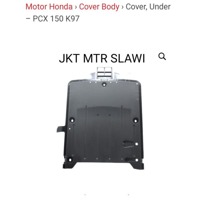 cover under kolong lumpur pcx 150 ori honda ahm asli honda