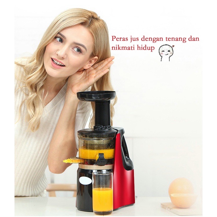 Blender Juicer Portable 99% fresh Lubang kecil 600ML slow Juicer Multifungsi-1 tahun jaminan