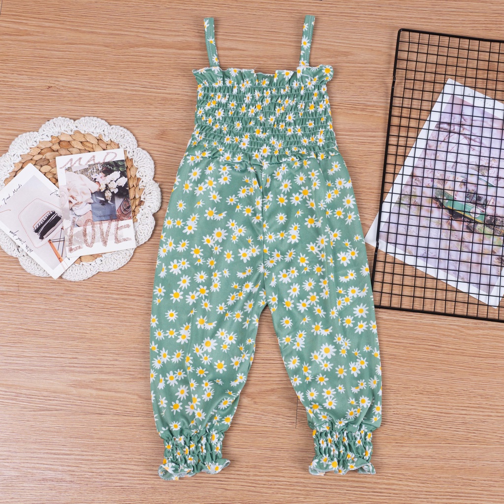 IL - Jumpsuit anak Rocca Motif Daisy / Jumpsuit Anak Perempuan Terbaru