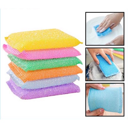 Spons Cuci Piring Kawat Warna Warni Sponge Busa Alat Alat Pembersih Mencuci Peralatan Memasak Jaring Spon Dish Washing Tools Equipment Dapur Serbaguna Pembersih Inovatif Efektif Mencuci Piring Gelas Wire Sponge Clean Murah Termurah Cleaner Grosir Prakarya