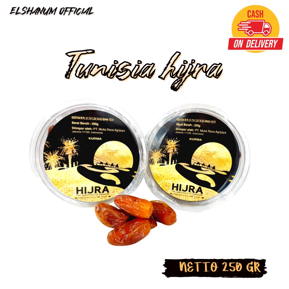 

Tunisia Madu Hijra 250gr - Tunisia Palm FRUTT Hijra Premium - Elshanum