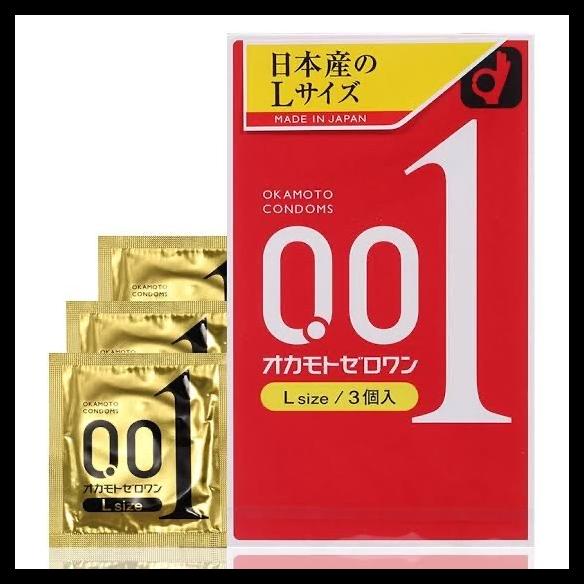 Okamoto 001 Condom Extra Lubricant - 3Pcs Kode 22