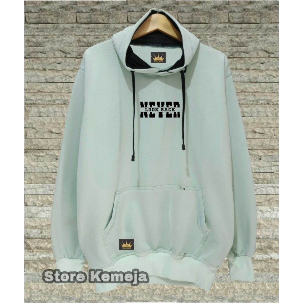 Sweater Hoodie Pria Jaket Hodie Original Distro Bandung Sweeter Kupluk Cowok Cewek Warna Hijau Mint Suiter Terlaris