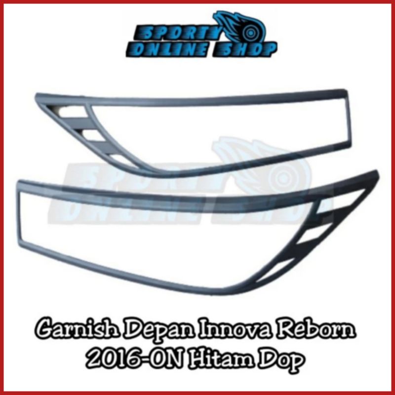 Garnish Lampu Innova Reborn 2016-ON Hitam Dop