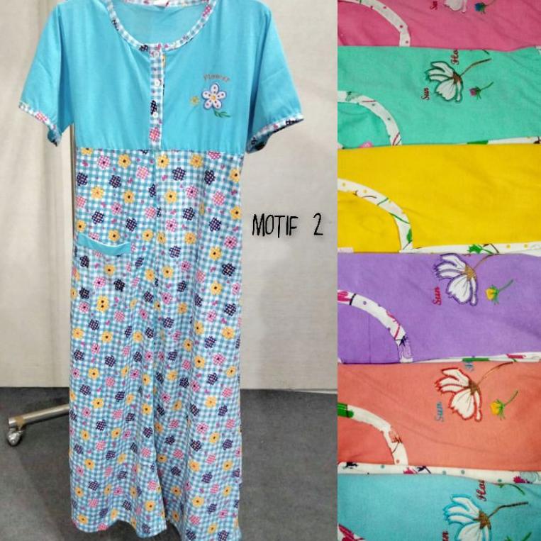 {ABR.18Oc22ғ} Daster Wanita Daster Panjang Lengan Pendek Babydoll Dewasa