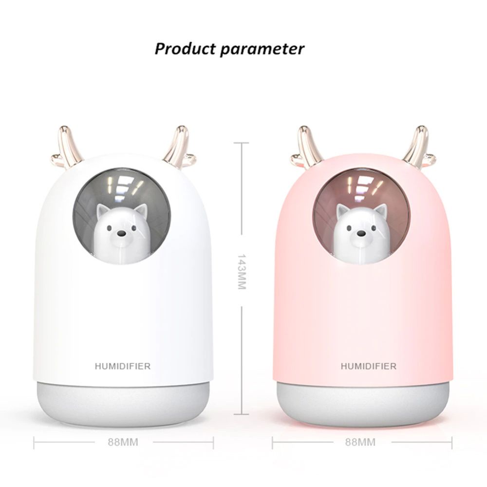 GRATIS EMAS Pet Ultrasonic Humidifier RGB Aroma Essential Oil 300ml M106 pengharum ruangan