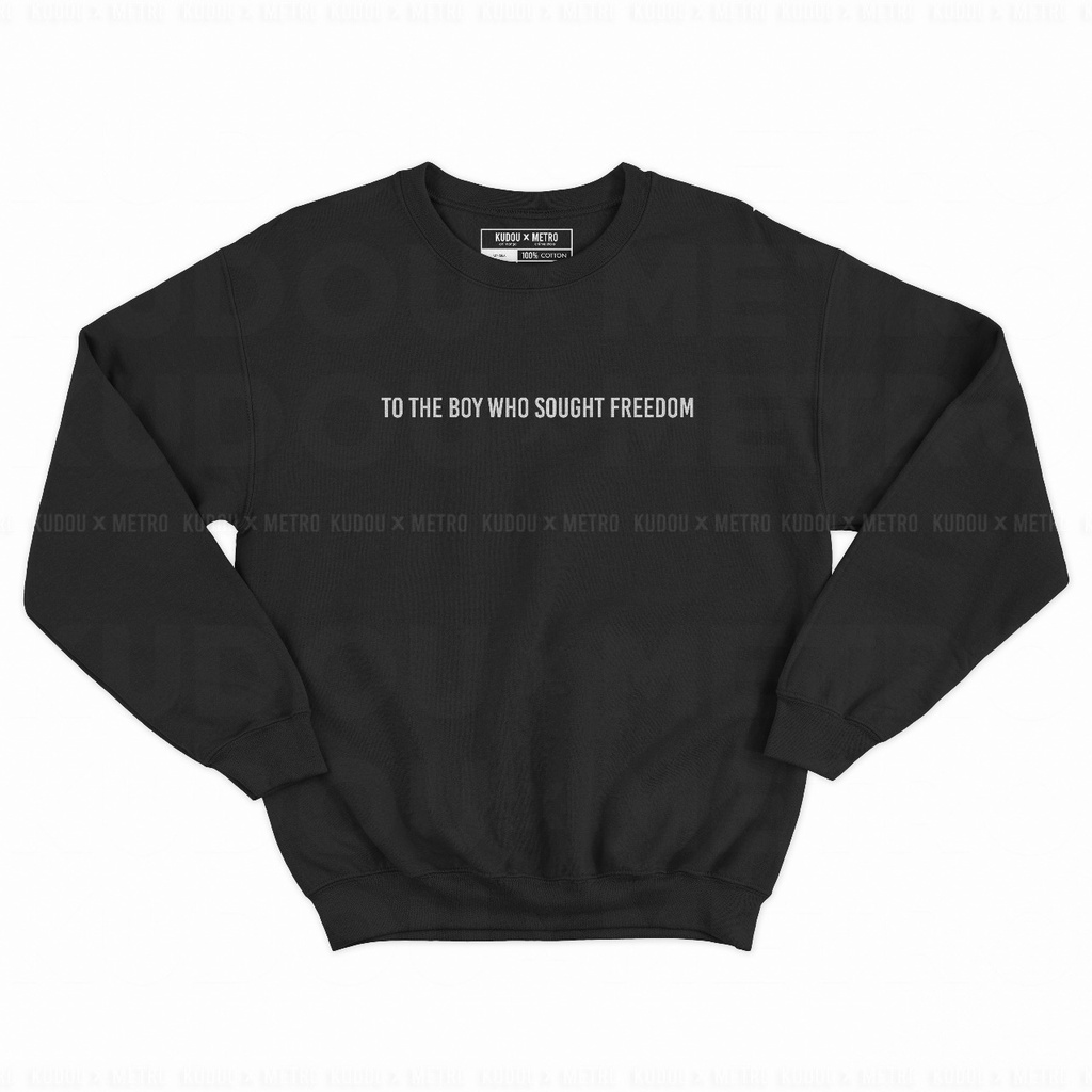 Crewneck Eren Yeagerist Black Anime Manga Attack On Titan Premium Unisex