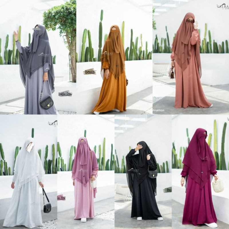 KINANA SET / GAMIS SET BERGO CERUTTI FREE CADAR TALI  BY ALBANI CORNER