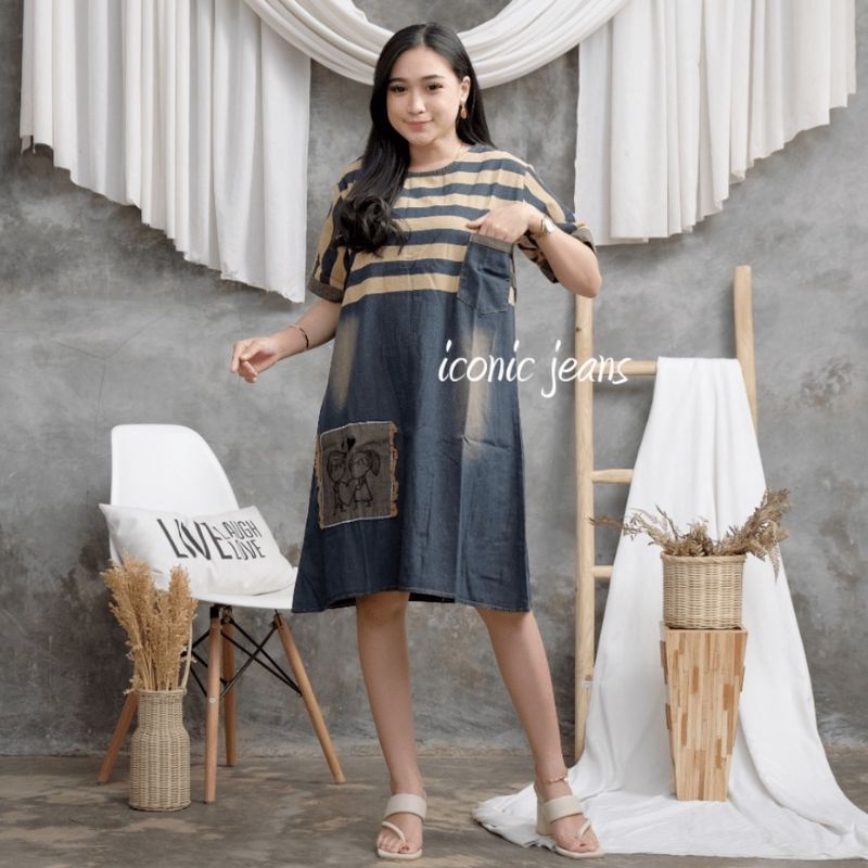 DENIM DRESS / JEANS DRESS DASTER JEANS